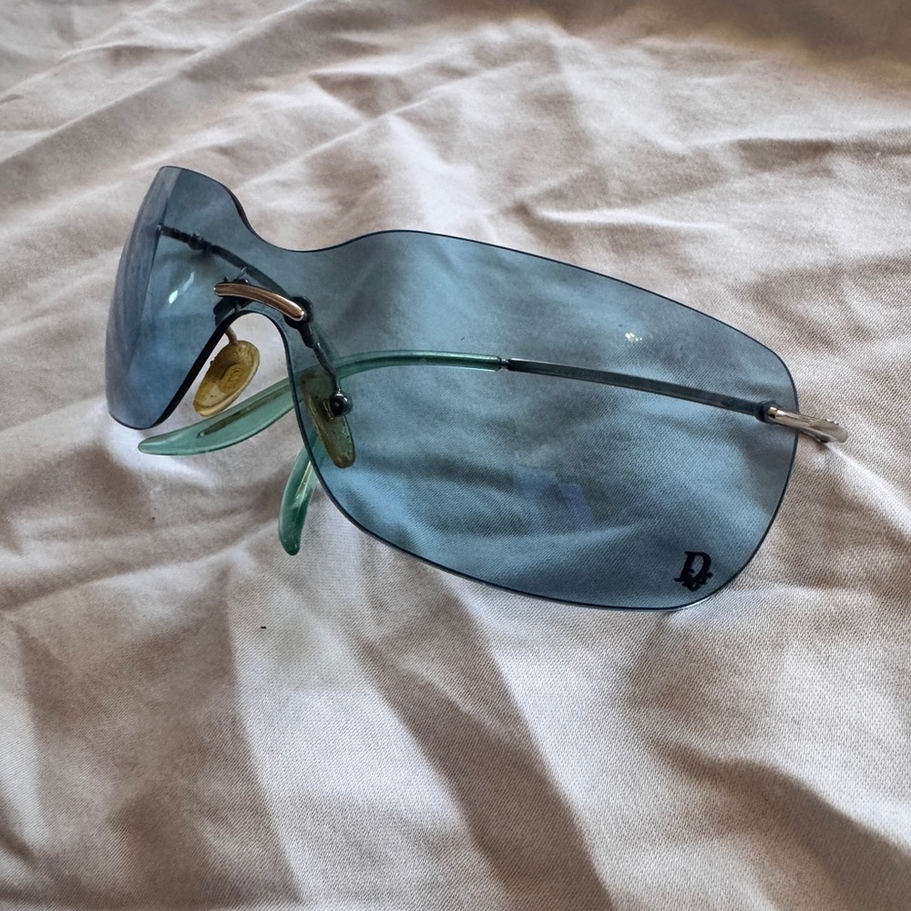 Dior Bowling Blue Sunglasses by John Galliano - Y2K Fall 2000 - Rare!